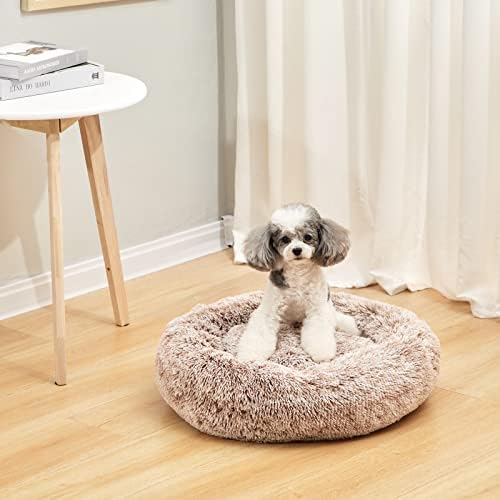 Bedfolks Calming Fluffy Donut Dog Bed - Image 2