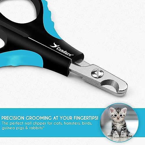 Candure Cat Nail Clipper Stainless Steel Cat Claw Trimmers - Image 2