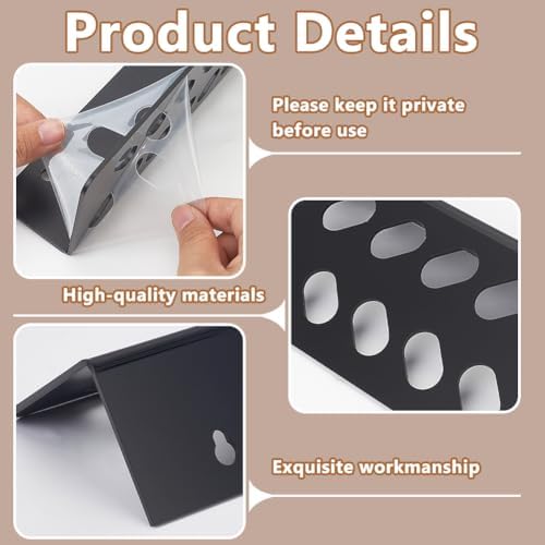 AHANDMAKER 2 Pack Acrylic Wall Mounted Scissor Holder Salon Shear Organizer - Image 3