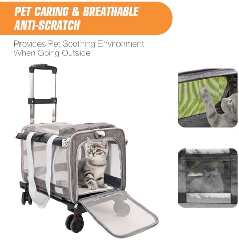 Pet Carrier with Wheels - Image 2
