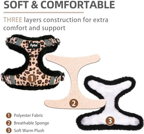 PUPTECK Dog Harness and Leash Set Small Sized, Step in No Pull Adjustable Puppy - Image 2