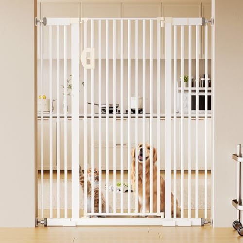 Fldofaves Extra Tall Pet Gate, Pressure Mounted Auto Close Dog Gate, Ultra by Fldofaves