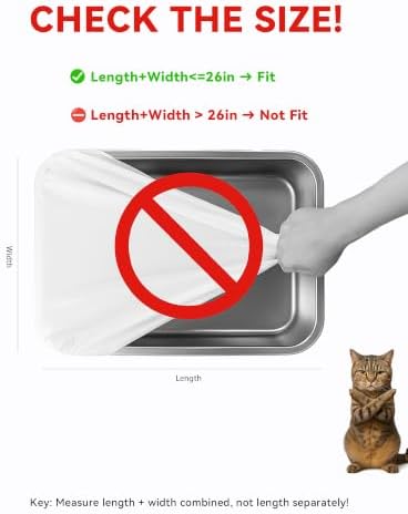 66 Count 26"x11.8" Cat Litter Box Bags Liners - Image 6