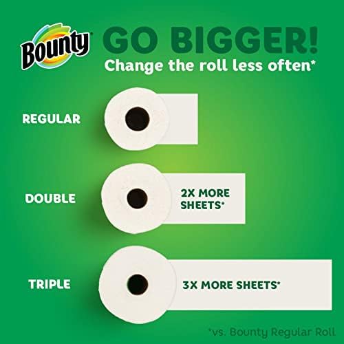 Bounty Select-A-Size Paper Towels, 8 Double Plus Rolls = 20 Regular Rolls - Image 5