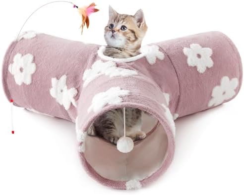 Tempcore Cat Tunnel, 3-Way Collapsible Toy by Tempcore