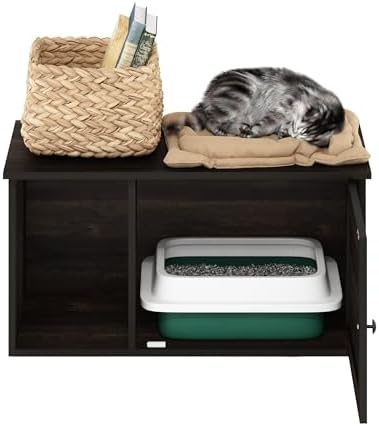 Furinno Peli Farmhouse Hidden Cat Litter Box - Image 3