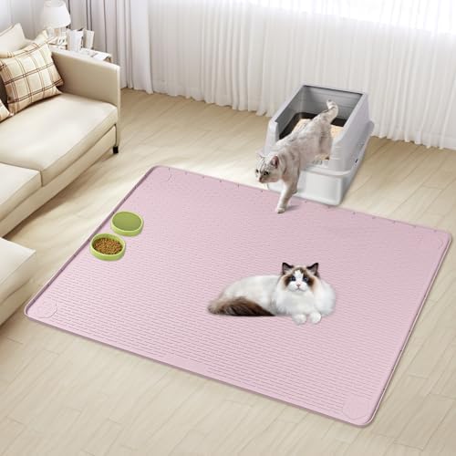 Silicone Cat Litter Mat for Litter Box 50”x35” Large Cat Mat - Image 7