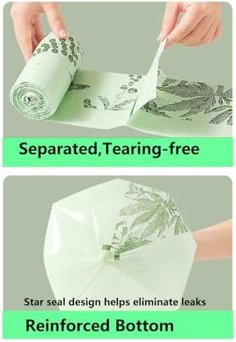 110pcs Small Trash Bags for Bathroom, Bedroom Waste Bin 4 Gallon 1.1 Mil Thick - Image 3