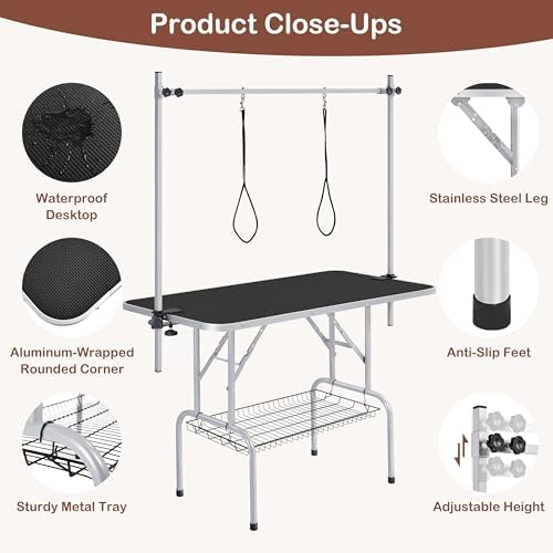 Yaheetech 46'' Dog Grooming Table - Image 5