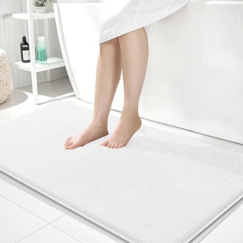 OLANLY Memory Foam Bathroom Runner Rugs 44x24, Absorbent Long Mat by OLANLY