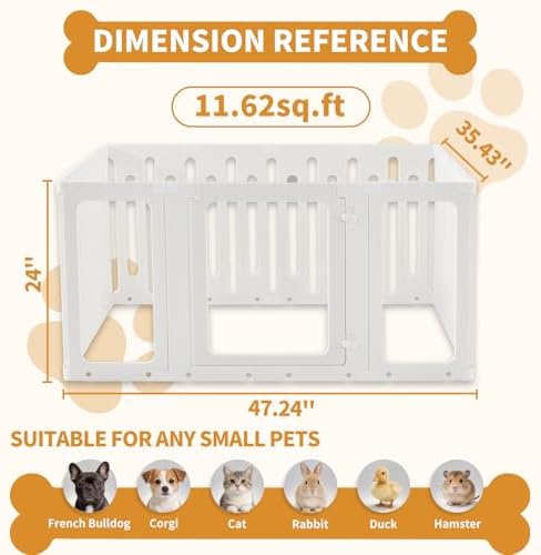 Acrylic Dog Playpen Indoor, Puppy Pens - Image 3