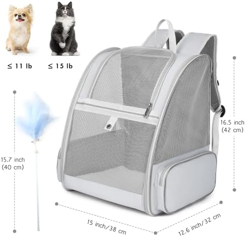 Cat Backpack Carrier, Small Dog Carrier Backpack - Image 5