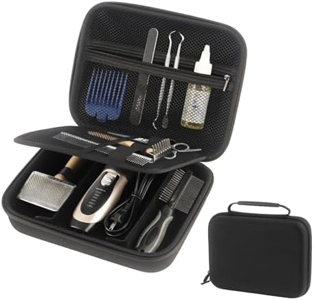 Klmnop Pet Grooming Scissors Organizer Case & Dog Grooming Bag by Klmnop