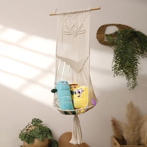 Macrame Cat Hammock-Boho Cat Bed Cotton Wall Hanging - Image 6