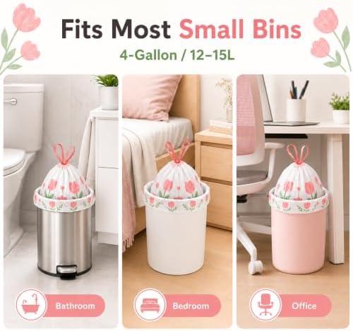 4 Gallon Trash Bags Drawstring - Image 7