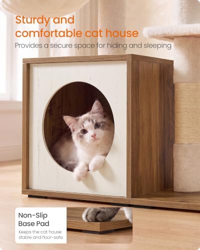 Feandrea Cat Tree, 3-Tier Cat Tower - Image 5