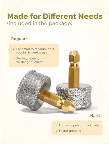 6-Speed Dog Nail Grinder& 5 Grinding Heads - Image 6