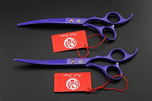 Purple Dragon 7.0 inch Dog Grooming Scissors Set - Image 4