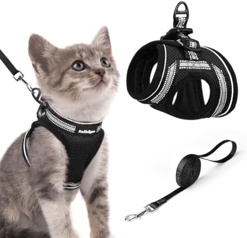 rabbitgoo Cat Harness and Leash Set, Step-in Soft Vest by rabbitgoo