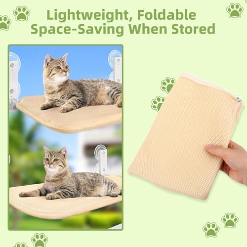 2PCS Replacement Cover for Cat Window Perch, M Size Cordless Cat Window Hammock - Image 5