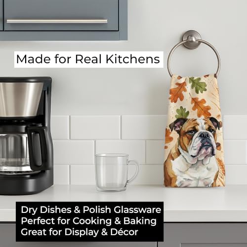 Caroline's Treasures English Bulldog Dogs Kitchen Towel 15x25 - Image 3
