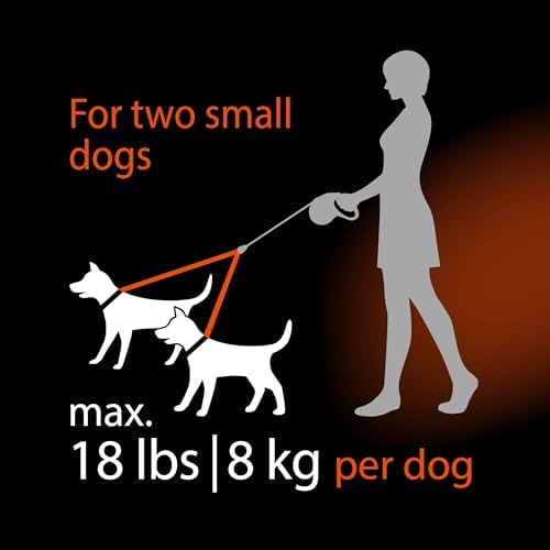 FLEXI® Classic Double Cord Retractable Dog Leash, 16 ft - Image 3