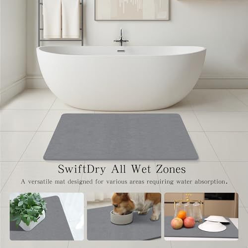 THMINS Extra Large Stone Bath Mat - Image 6