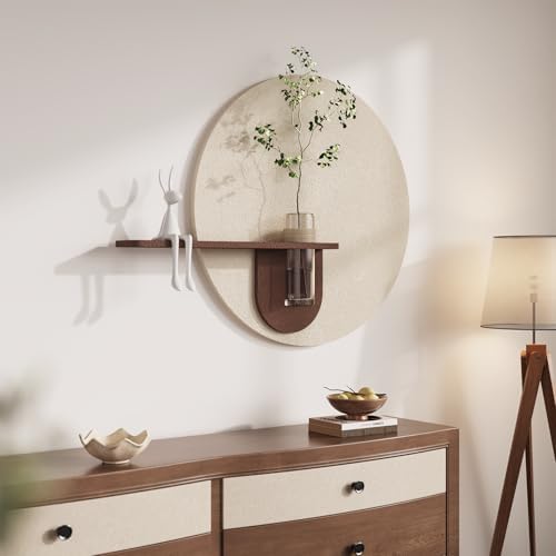 3D Textured Minimalist Round Neutral Wall Art - Image 2