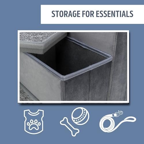 TRIXIE 3-Step Velour Pet Stairs - Image 5