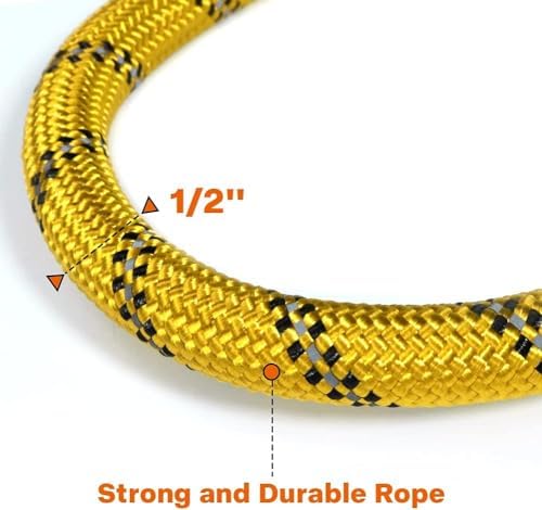 Taglory Rope Dog Leash for Medium Large Dogs, 4 FT Padded Handle - Image 3