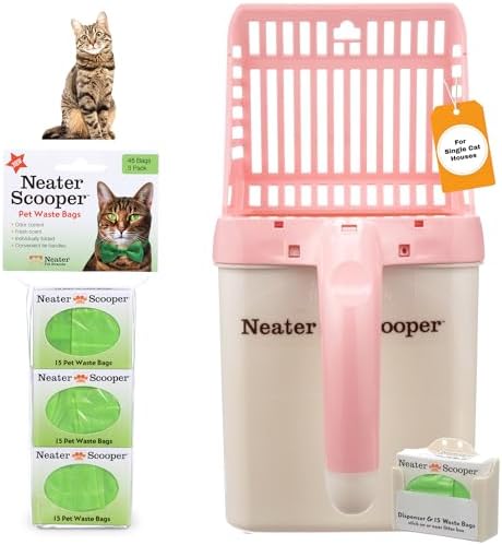 Neater Pet Brands Neater Scooper Standard Cat Litter Scoop, 60 Refill Bags – by NeaterPetBrands