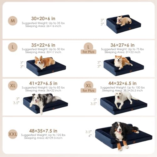 EHEYCIGA Large Dog Bed Memory Foam - Image 2