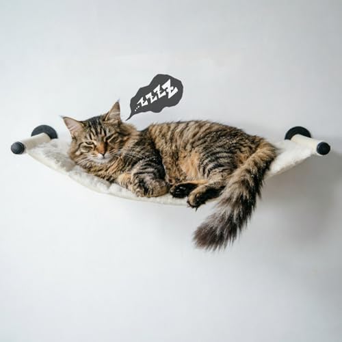 Cat Hammock Wall Mounted, Wall Mounted Cat Shelves, 35.43 x 12.99 in - Image 5
