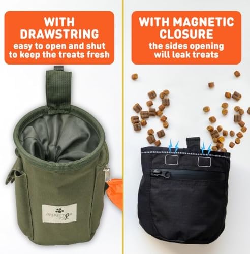 INSPECTOR TAIL Dog Treat Pouch for Training, Drawstring Bag, Hands Free - Image 4