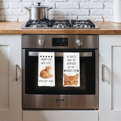 Orange Cat Kitchen Towels - Image 3