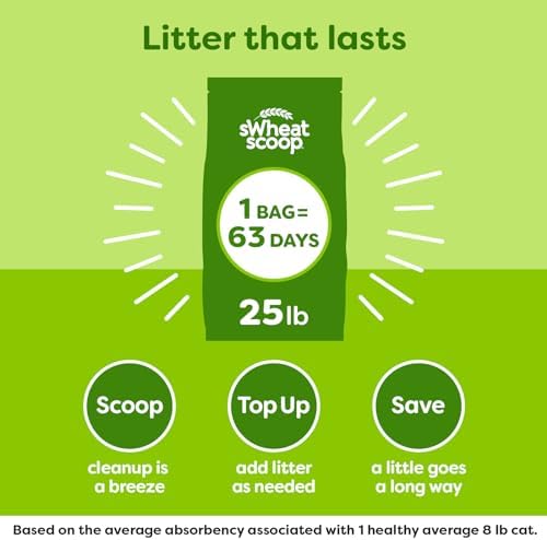 sWheat Scoop Natural Wheat Multi-Cat Litter, Superior Clumping - Image 6