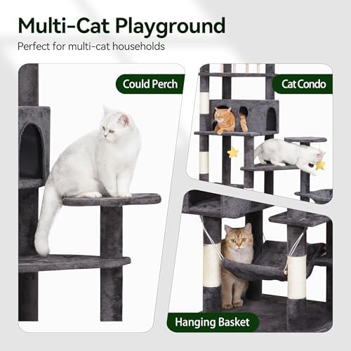 Meecal Cat Tree, 79in Large Tower - Image 5