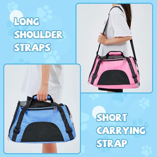 Sweetude 4 Pcs Cat Carrier Soft-Sided Pet Carrying Bag - Image 5