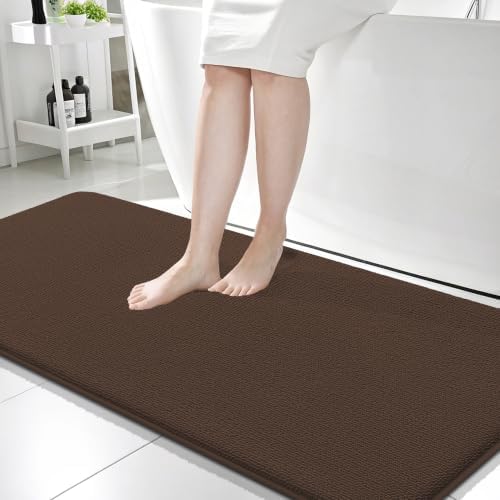 OLANLY Memory Foam Bathroom Runner Rugs 59x24, Absorbent Long Mat by OLANLY