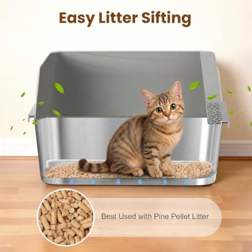 Stainless Steel Sifting Litter Box - Image 3