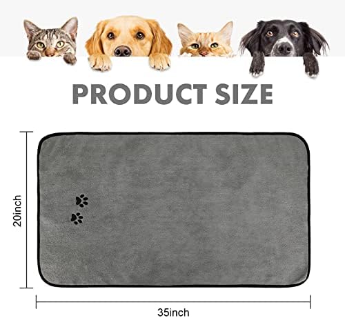 2Pieces Microfiber Pet Bath Towel Dog Towel.Dog Towel Soft Absorbent Drying - Image 2