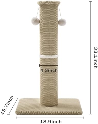 Made4Pets Tall Cat Scratching Post, Carpet Scratcher - Image 6