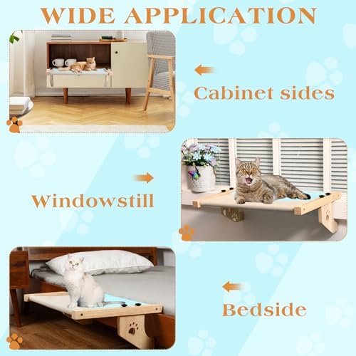 Suzile 2 Pack Cat Window Perch, Holds up to 33 Lbs - Image 7