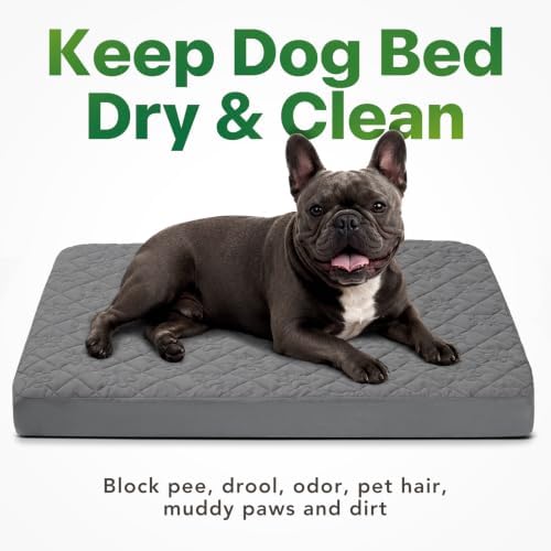 PAWFINITY Small Waterproof Dog Bed Cover Replacement, Fitted Sheet Washable - Image 2
