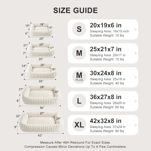 FURTIME Dog Bed for Small Dogs, Washable Orthopedic Dog Bed - Image 5