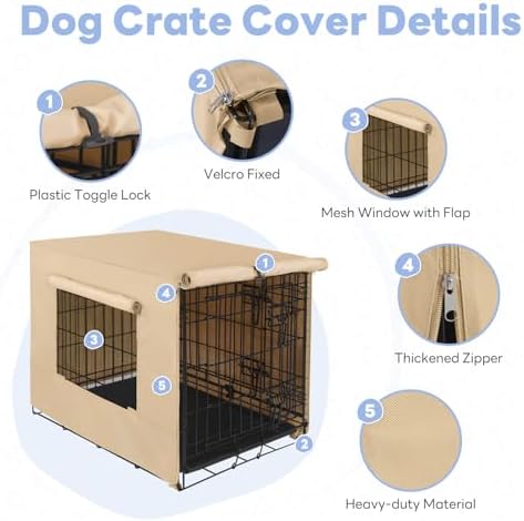 Seiyierr Dog Crate Cover - Image 3