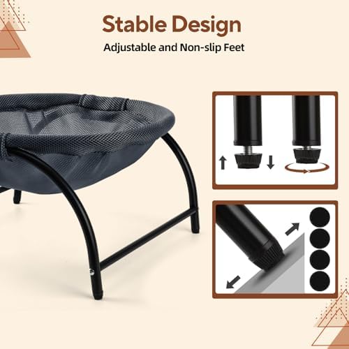 LIFLIX Raised Cat Hammock Bed, Standing Cat Cot - Image 6