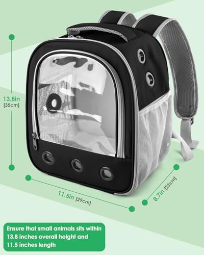 DBNESS Guinea Pig Carrier Backpack, Portable Rabbit Travel Carring Bag - Image 5