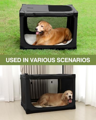 24 x 17 x 17 Inch Collapsible Soft Dog Crate - Image 4