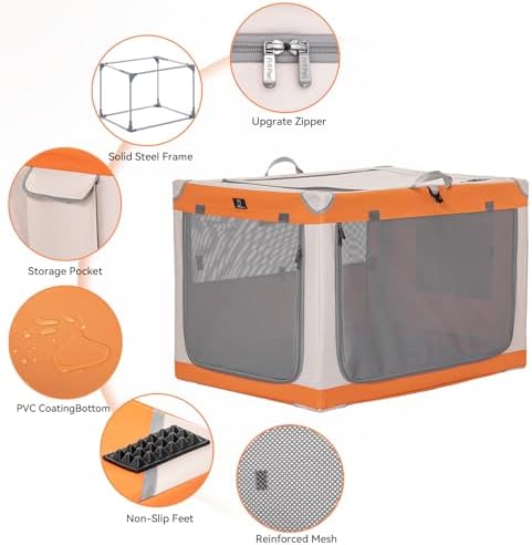 A 4 Pet 26-in Collapsible Soft Dog Crate, Small Dogs - Image 4